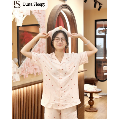 Pijama nữ mặc nhà phối phụ kiện