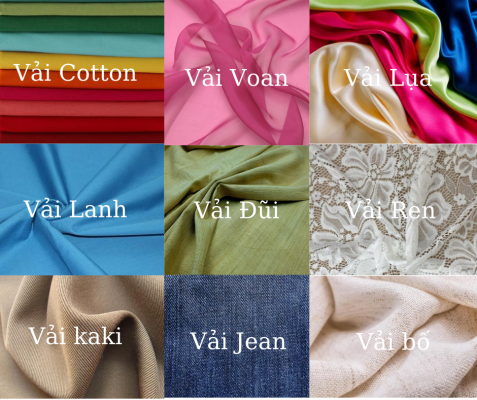 Phân loại các loại vãi chất lượng