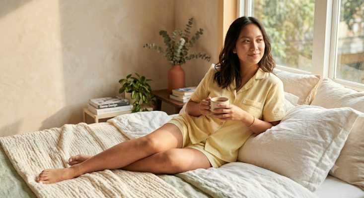 Phòng ngủ thư giãn cùng pijama