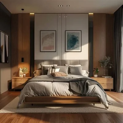 Phòng ngủ thư giãn với chăn ga